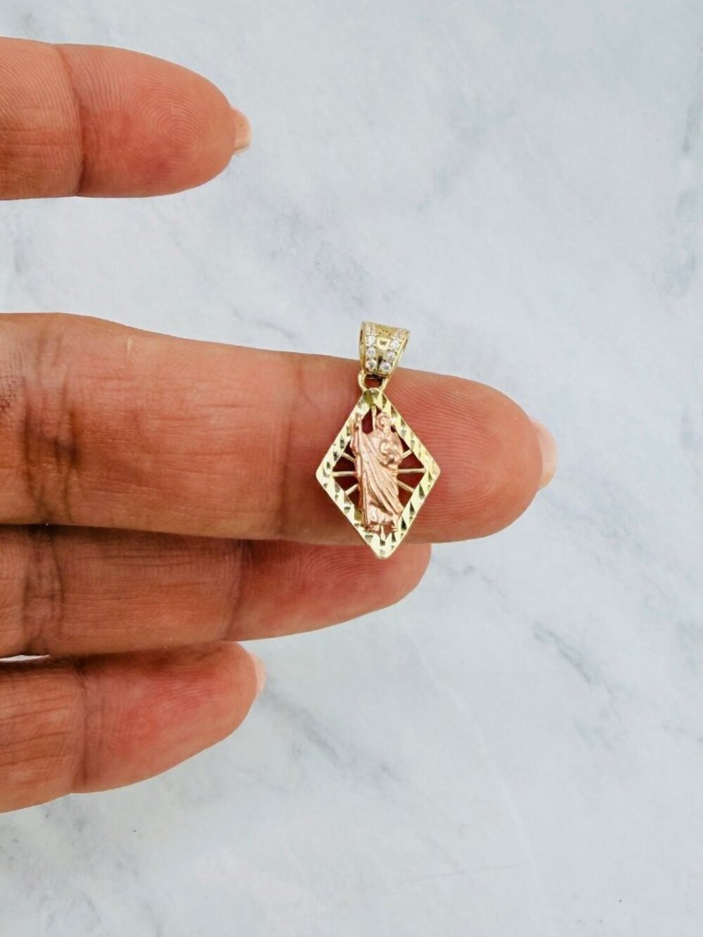 10K Gold Pendant Saint Jude - San Judas Dije
